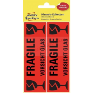  FRAGILE címke / Avery-Zweckform 3050