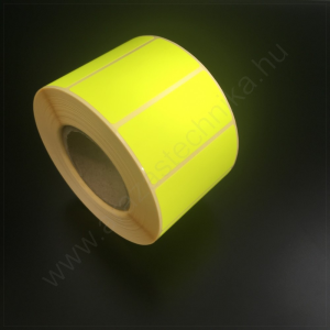  50x25 mm TT papír címke (1.000db/tek) - fluo CITROM