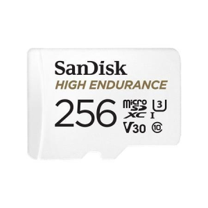 Sandisk Memóriakártya, microSDXC, 256GB, C10/UHS-I/U3/V30, SANDISK High Endurance