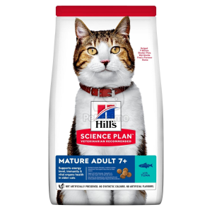 Hill's Hill's Science Plan Mature Adult 7+ száraz macskatáp, tonhal 1,5 kg