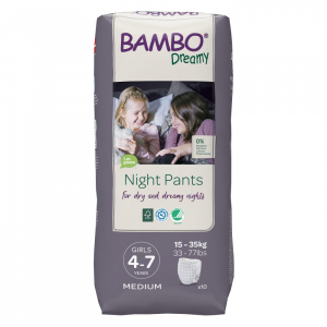 Bambo Nature Bambo Dreamy éjszakai pelenka, Lány 15-35 kg, 10 db