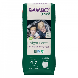 Bambo Nature Bambo Dreamy éjszakai pelenka, Fiú 35-50 kg, 10 db
