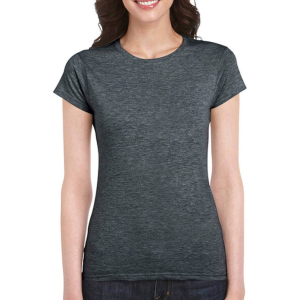 GILDAN Női póló Csapott ujjú Gildan Softstyle Ladies&#039; T-Shirt - L, Sötét heather szürke