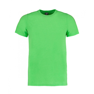 Kustom Kit Férfi rövid ujjú póló Kustom Kit Fashion Fit Superwash 60º Tee 3XL, Lime zöld Marl