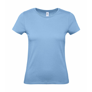 B and C Csomag akciós póló (minimum 5 db) Női rövid ujjú póló B&amp;C #E150 /women T-Shirt -2XL, Ég kék