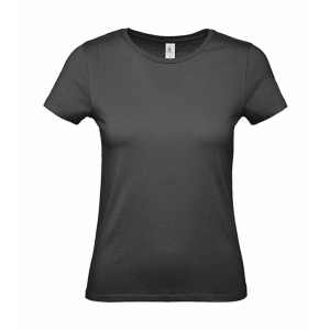 B and C Csomag akciós póló (minimum 5 db) Női rövid ujjú póló B&amp;C #E150 /women T-Shirt -L, Teljesen fekete
