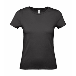 B and C Csomag akciós póló (minimum 5 db) Női rövid ujjú póló B&amp;C #E150 /women T-Shirt -S, Fekete