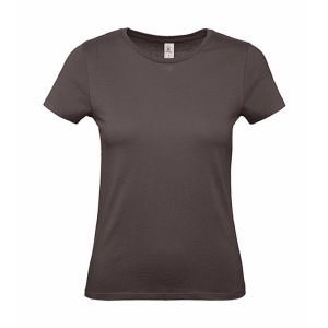 B and C Csomag akciós póló (minimum 3 db) Női rövid ujjú póló B&amp;C #E150 /women T-Shirt -2XL, Barna medve