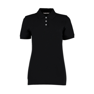 Kustom Kit Női galléros póló rövid ujjú Kustom Kit Ladies&#039; Kate Poloshirt - 2XL (18), Fekete
