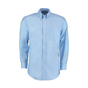 Kustom Kit Férfi hosszú ujjú Ing Kustom Kit Classic Fit Workwear Oxford Shirt 2XL, Világos kék