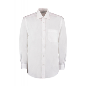 Kustom Kit Férfi hosszú ujjú Ing Kustom Kit Classic Fit Business Shirt XL, Fehér