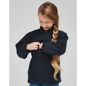 Sg Gyerek hosszú ujjú kabát SG Kids&#039; Softshell Jacket 164 (13-14/3XL), Sötétkék (navy)