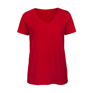 B and C Női rövid ujjú organikus felső B and C Organic Inspire V /women T-Shirt S, Piros