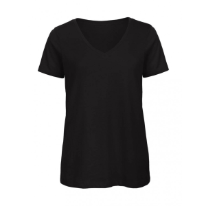 B and C Női rövid ujjú organikus felső B and C Organic Inspire V /women T-Shirt XS, Fekete