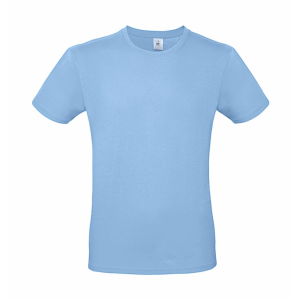 B and C Csomag akciós póló (minimum 5 db) Férfi rövid ujjú póló B&amp;C #E150 T-Shirt -XS, Ég kék