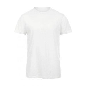 B and C Férfi rövid ujjú organikus felső B and C Organic Inspire Slub /men T-shirt XL, Chic Tiszta fehér