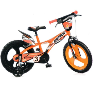 Dino Bikes Raptor narancssárga kerékpár 14-es méretben