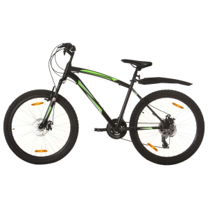 vidaXL 21 sebességes fekete mountain bike 26 hüvelykes kerékkel 42 cm