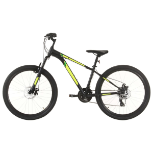 vidaXL 21 sebességes fekete mountain bike 27,5 hüvelykes kerékkel 38cm