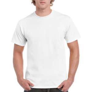 GILDAN Csomag akciós póló (minimum 3 db) Uniszex póló Rövid ujjú Gildan Ultra Cotton Adult T-Shirt - L, Fehér