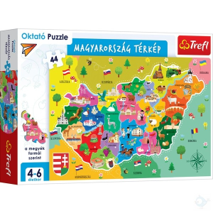 Trefl : Oktató puzzle - Magyarország térképe