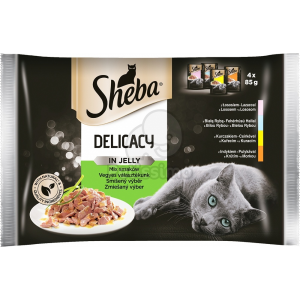 Sheba Sheba Delicacy alutasakos eledel - vegyes válogatás 4 x 85 g