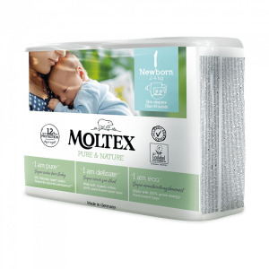 Moltex Pure&amp;Nature öko pelenka, Újszülött 1, 2-4 kg, 22db