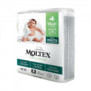 Moltex Pure&amp;Nature öko bugyipelenka, Maxi 4, 7-12 kg, 22 db