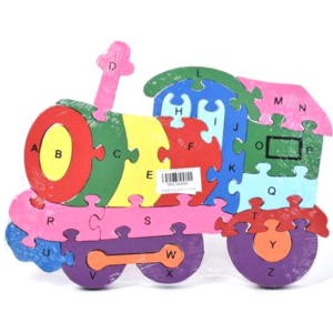 Magic Toys ABC fa oktató vonatos puzzle