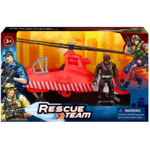 Magic Toys Rescue Team tűzoltósági helikopter figurával