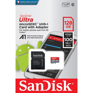 Sandisk microSDXC Ultra 128GB C10/A1 SDSQUA4-128G-GN6MA/186505