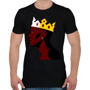 PRINTFASHION King Jordan - Férfi póló - Fekete