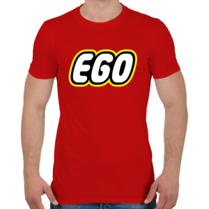 PRINTFASHION Ego - Férfi póló - Piros