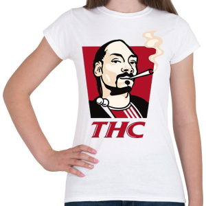 PRINTFASHION Snoop THC Dogg - Női póló - Fehér