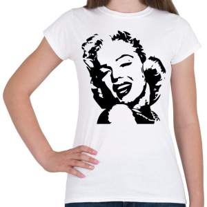 PRINTFASHION M.Monroe - Női póló - Fehér