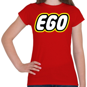 PRINTFASHION Ego - Női póló - Piros
