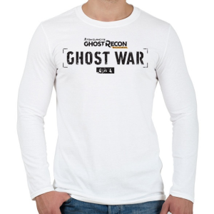 PRINTFASHION Tom Clancy's Ghost Recon WAR - Férfi hosszú ujjú póló - Fehér