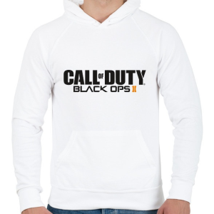 PRINTFASHION Call of Duty: Black Ops 2 - Férfi kapucnis pulóver - Fehér