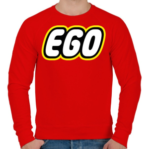 PRINTFASHION Ego - Férfi pulóver - Piros