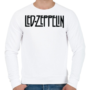 PRINTFASHION Led Zeppelin logo - Férfi pulóver - Fehér