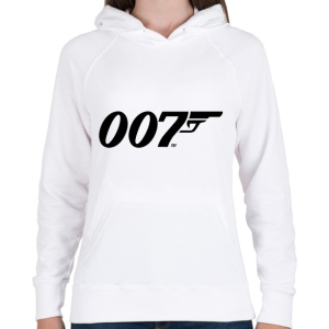PRINTFASHION 007 logo - Női kapucnis pulóver - Fehér