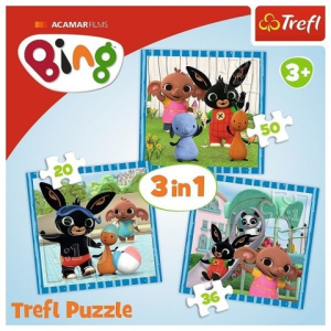 Trefl : Bing 3 az 1-ben puzzle