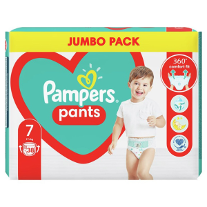 Pampers Pants 7 Jumbo Pack bugyipelenka XXL 17kg&lt; 38db