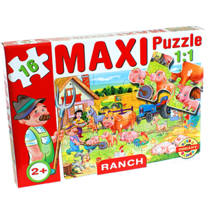 Magyar Gyártó Maxi puzzle Háziállatokkal - D-Toys