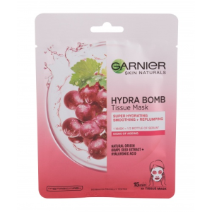 Garnier Skin Naturals Hydra Bomb Natural Origin Grape Seed Extract arcpakolás 1 db nőknek