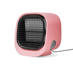 bewello Hordozható mini léghűtő ventilátor - USB - rózsaszín (Mini léghűtő)