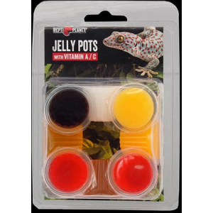 Repti Planet Jelly Pots Mixed - Kiegészítő takarmány hüllők és gerinctelenek részére 8 db