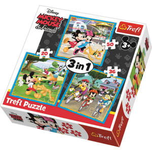 Trefl Mickey egér és barátai 3 az 1-ben puzzle - Trefl