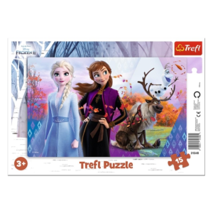 Trefl Jégvarázs 2: Anna és Elsa keretes puzzle 15db-os - Trefl