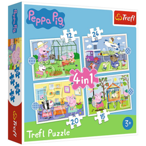 Trefl Peppa malac nyaralási emlékei 4 az 1-ben puzzle - Trefl